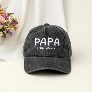 Venta al por mayor OEM ODM al aire libre Vintage Casual desgastado Denim papá sombrero con bordado 3D logotipo personalizado gorra deportiva para hombres y mujeres - Product Image 3