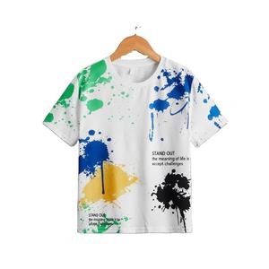 T-shirts en coton pour femmes les plus élégants, respirants et durables, peinture florale, col rond, manches courtes, décontracté, taille XL - Product Image 3