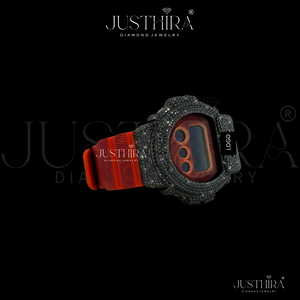 Reloj de Lujo de Alta Calidad con Diamantes Moissanite Negros VVS, Movimiento de Cuarzo, para Hombre y Mujer, Estilo HipHop, Correa Plateada, Precio Bajo de Fábrica - Product Image 3