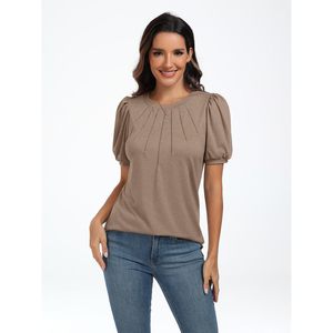 2025 2025, blusas elegantes de verano para mujer, camisas de manga corta, patrón bordado, trajes informales de negocios para primavera XS XL - Product Image 5