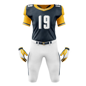 New Multi Color Uniform Set Breathable <b>Compression</b> Rubgy Club Teamwear American Football Uniform Sports Vintage Solid Color - Product Image 1