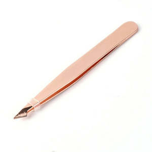 Pince à épiler légère en acier inoxydable à pointe incurvée de haute qualité, réutilisable, avec logo personnalisé, marque privée, OEM disponible ANAAIF - Product Image 3