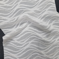 Tissu en dentelle extensible motif vague abstraite, léger, en nylon et élasthanne, 150 cm, découpe libre, maille chaîne, pour vêtements et sous-vêtements, qualité coréenne supérieure