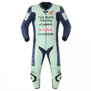 Traje de Carreras Nicky Hayden MotoCP Premium de Una Pieza Completo para Pista con Protectores Deslizantes OEM CE - Product Image 1