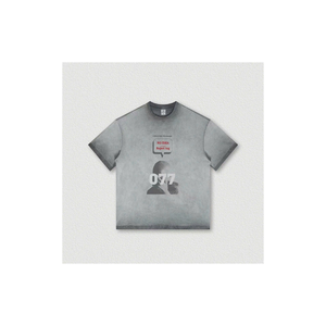 Venta al por mayor Halloween Haunted Forest Heavy Cotton Oversized Tee Vintage Acid Wash Fashion - Product Image 3