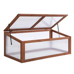 Mini Serra in Vetro Temperato con Telaio in Legno Massello per Uso Interno - Product Image 1