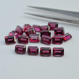 Pierre précieuse naturelle grenat Umbalite 6x8mm, forme octogonale facettée, vente en gros, pierre de grenat non traitée pour la fabrication de bijoux sur mesure - Product Image 3