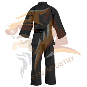 Uniforme de Taekwondo respirant pour arts martiaux professionnels, design personnalisé, en coton, pour hommes - Product Image 2
