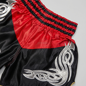 Pantalones Cortos de Kickboxing Unisex al por Mayor, Diseño Personalizado, Satén Elástico, Alta Calidad, para Luchadores Profesionales - Product Image 4