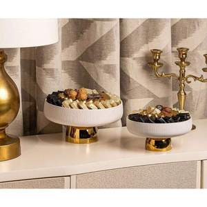 Platos de Metal Dorado de Aluminio Ecológicos de Alta Calidad, Mini Tazones para Servir Chocolate, Suministros para Fiestas, Restaurantes y Hoteles - Product Image 3