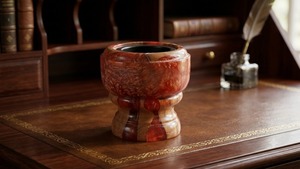 Quemador de incienso islámico de resina de 3 pulgadas con uniones de madera y acabado brillante para uso religioso - Product Image 4