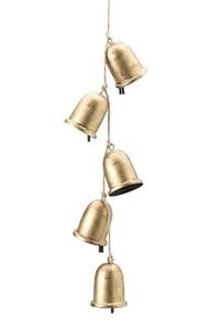 Modern Style Gold Metal Bird Wind Chime <b>Bells</b> Greatest Quality Fancy Design Wall Hanging Cow <b>Bell</b> Christmas Decoration On-Sale - Product Image 2