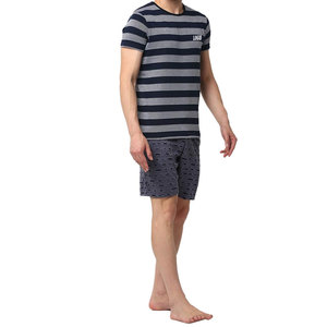 Tenue d'été tendance en tissu coton pour homme / Ensemble deux pièces streetwear homme de haute qualité à prix abordable, t-shirt et short doux - Product Image 2