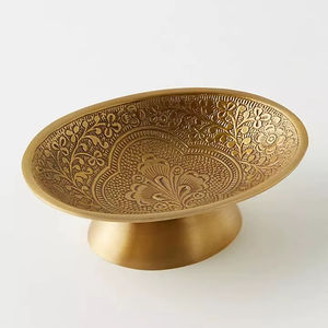 Jabonera de Metal Estilo Antiguo con Diseño Decorativo para Baño, Organizador de Almacenamiento para Encimera de Lavabo - Product Image 1