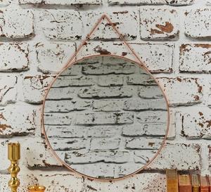 Round Shape Hanging Vintage Wall <b>Mirror</b> with Metal Border Wall Hanging <b>Mirror</b> with <b>Chain</b> | Decorative <b>MIrror</b> - Product Image 3