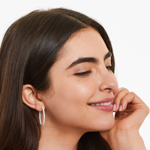 Pendientes de Aro de Plata 925 Chapados en Oro de Lujo con Moissanita de Corte Redondo, Joyería Fina Brillante, Regalo para Mujer, Acabado de Alta Calidad - Product Image 1