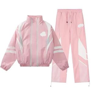 Ensemble de survêtement pour homme en nylon et polyester respirant, coupe-vent décontracté, deux pièces - Product Image 4