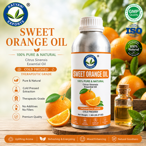 Huile Essentielle d'Orange Douce en Gros - Fournisseur Naturel d'Huile d'Orange Citrus Sinensis - Fabricant et Exportateur B2B - Par Katyani Exports India - Product Image 1