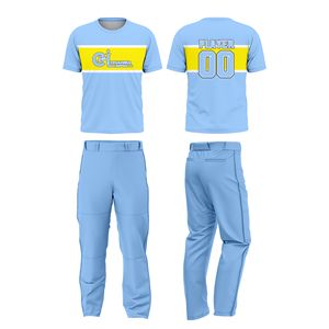 Ensemble d'uniformes de softball personnalisés à manches courtes rouges |   Pantalons en jersey sublimés |   Respirant et à séchage rapide |   Fermeture éclair sur le devant |   Nom de l'équipe | - Product Image 5