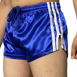 Pantalones Cortos de Nailon para Hombre, Color Azul, Hechos de Poliéster, Ideales para Correr y Hacer Ejercicio, con Cordón en la Cintura - Product Image 5