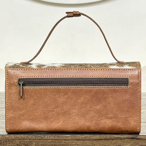 New Arrival Cowhide Leather Clutch Purse Pouch <b>Wallet</b> Luxury Hair on Hide Genuine Leather Credit <b>Card</b> <b>Holder</b> <b>Wallet</b> Gift Women's - Product Image 5