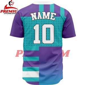Maillot de baseball personnalisé par sublimation, tissu léger et doux, coupe confortable, respirant, maillot de baseball de haute qualité - Product Image 6