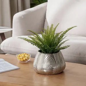 Pot de fleurs en fer forgé artisanal pour balcon et terrasse, pot décoratif en métal haut de gamme fait main pour événements, vase à fleurs - Product Image 4