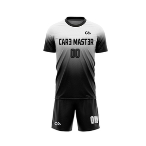 Maillots de football personnalisés 100 % polyester respirant, ensembles de vêtements de sport en maille avec logo imprimé, fabrication de tenues de football pas chères - Product Image 2