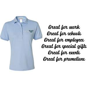 Bordado de textos de logotipo 437WR de mujer personalizado para polos con diseño SpotShield 2025 - Product Image 3