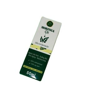 Boîte en carton pliable en carton ivoire de haute qualité, écologique et recyclable, avec étiquettes personnalisées pour l'emballage de crème pour le visage, OEM - Product Image 1