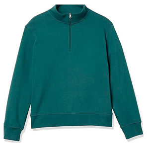 Sweat-shirts pour hommes, sweat-shirt à fermeture éclair pour l'hiver, respirant, écologique, polyester/coton, manches longues, col montant, logo personnalisé - Product Image 1