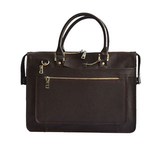 Sac pour ordinateur portable en cuir véritable durable, avec rangement fonctionnel pour fournitures de travail, idéal pour le quotidien et les voyages d'affaires - Product Image 1