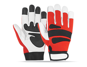 Guantes de Soldadura TIG Resistentes al Calor y a las Chispas, para Manipulación de Materiales, de Cuero Vacuno Rojo - Product Image 6