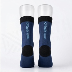 North Approach Crew <b>Socks</b> Blue Breathable <b>Running</b> <b>Socks</b> for Adults Summer Season - Product Image 2