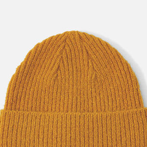 Bonnet unisexe d'hiver en tricot côtelé, épais, chaud et doux, en mélange acrylique et laine, style décontracté, pour hommes et femmes, vente en gros - Product Image 6