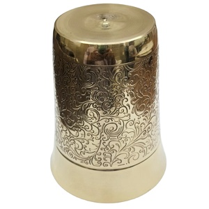 Verre à boire en laiton pur – Gobelet à eau finition antique pour la maison et la cuisine par MHQ Traders PVT LTD - Product Image 5