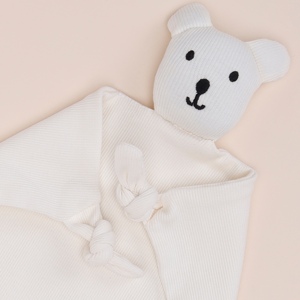 Organic Bamboo White Cuddle <b>Toy</b> for Baby Premium Quality Product - Product Image 4