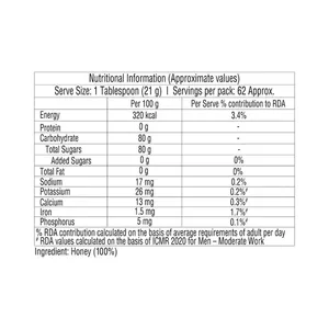 Miel sauvage naturel Dabur en pot plastique pour la santé quotidienne, le bien-être et le soutien immunitaire, sans ajout de sucre - Product Image 4