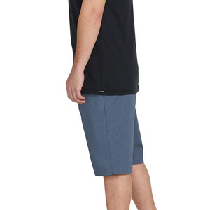 Shorts en coton délavé à l'acide pour hommes |   Shorts de jogging avec impression de logo personnalisée |   Shorts Streetwear Rétro à Motif Pickling - Product Image 3