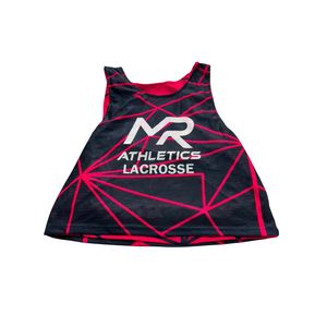 Camiseta sin mangas reversible de malla para lacrosse, personalizada OEM, con estampado por sublimación, transpirable, unisex, para adultos, con logo frontal. - Product Image 2