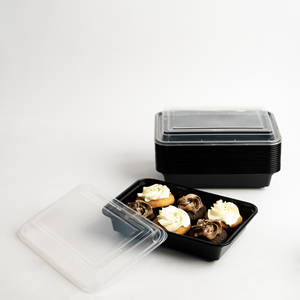 Contenedor de Alimentos Estilo Americano de PP con Tapa de Domo para Panadería, Postres, Arroz, Sushi, Fideos, Comida China, Comida para Llevar y Entrega a Domicilio - Product Image 2