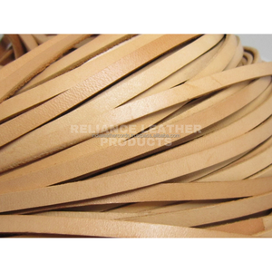 Multi Size 5mm Natural Color Flat <b>Leather</b> Cord Genuine <b>Leather</b> Strip for Crafting Use - Product Image 5