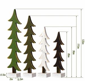 Árbol de Navidad de Madera Miniatura de Alta Calidad, Decoración Rústica para Mesa, Escritorio, Estante, Oficina y Navidad - Product Image 4