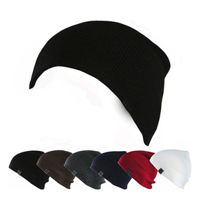 Gorros de punto acanalado 100% acrílicos personalizados al por mayor para adultos con logotipo de marca, línea de fábrica 2026 - Product Image 4