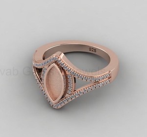 Solid 925 Silver 14k Gold Plated 6x12mm Marquise <b>Blank</b> Bezel Setting DIY Resin Jewelry - Product Image 6