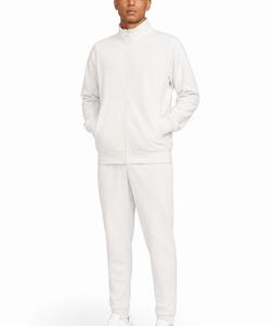 Men's <b>White</b> <b>Tracksuit</b> Full Sleeve Zipper Closure Casual Autumn Wear Solid Color 100% Cotton Side Pockets Regular Fit - Product Image 1
