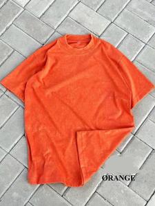 Camiseta Casual para Hombre con Logo Frontal Estampado, Hombros Caídos, Oversize, Tejido Pesado de 300 Gsm, Transpirable, de Secado Rápido, Lisa, de Corte Holgado y Cuello Redondo - Product Image 5