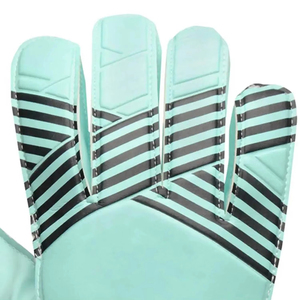 Guantes de Portero de Fútbol Profesionales de Cuero y Látex con Tejido de Nailon, Correa de Muñeca Ajustable con Cierre de Gancho y Bucle, Agarre para Exteriores - Product Image 5