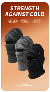 Fleece Lined Breathable <b>Waterproof</b> Winter <b>Hat</b> and Scarf Combo Thermal Unisex Outdoor Beanie Set <b>for</b> Skiing Snow Sports Travel - Product Image 6