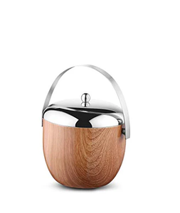 Cubos de Hielo de Madera 100% Natural con Borde de Latón, Doble Pared con Aislamiento al Vacío, Iluminación LED, Capacidad Personalizable para Fiestas, Hoteles y Bares - Product Image 3